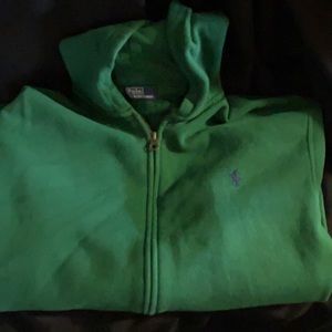 Polo zip front hoody